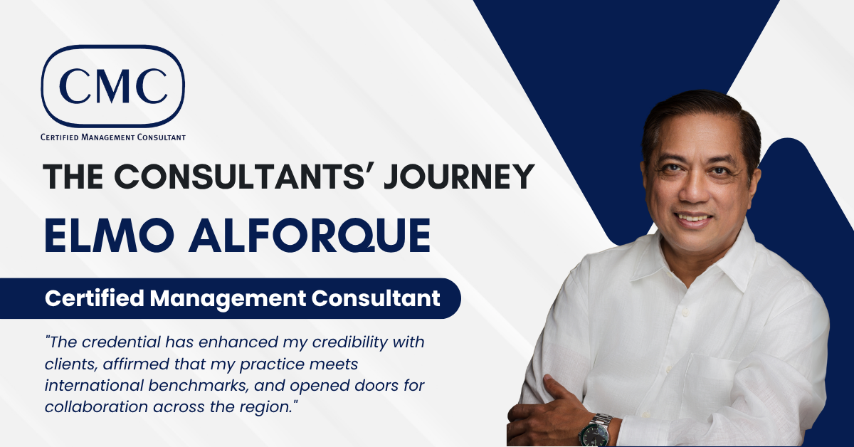Read more about the article The Consultants’ Journey:  Elmo Alforque, CMC
