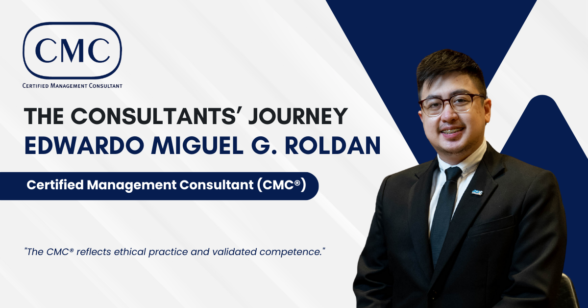 You are currently viewing The Consultants’ Journey: Edwardo Miguel G. Roldan, CMC®