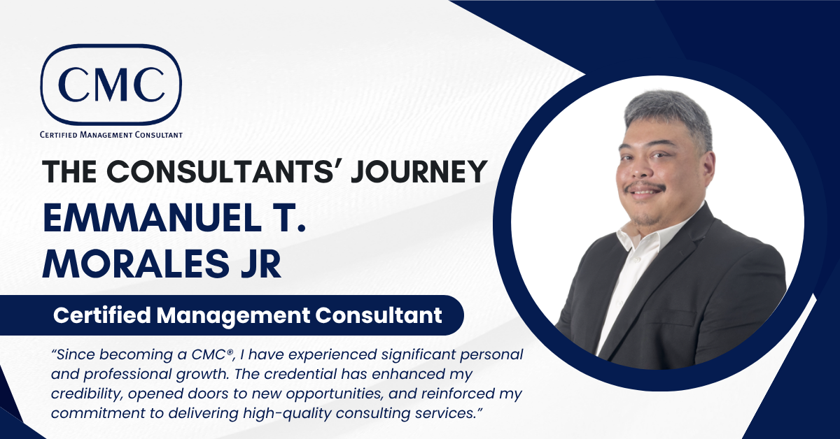 You are currently viewing The Consultants’ Journey:Emmanuel T. Morales Jr., CMC®