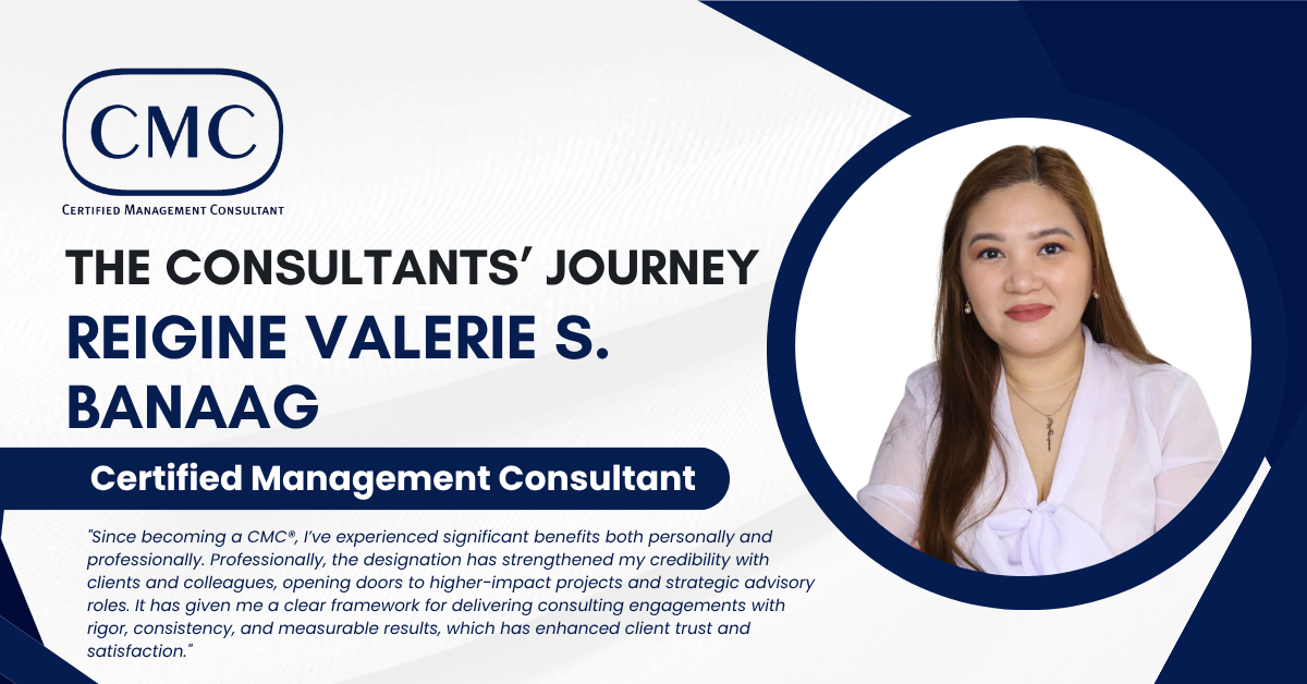 You are currently viewing The Consultants’ Journey:  Dr. Maria Victoria U.Rosas, CMC®