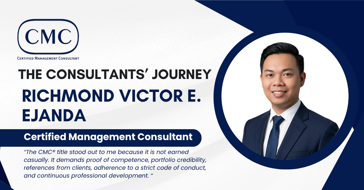 You are currently viewing The Consultants’ Journey:Richmond Victor E. Ejanda, CMC®